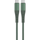 Cablu de date / adaptor Lemontti USB-C Male la USB-C Male, 60W, 2m, Green