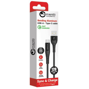 Lemontti USB Male la USB-C Male, 1.2m, Black