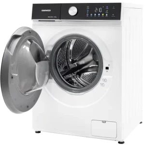 Daewoo DWD-CS8014, Slim, 8 kg, 1400 RPM, Clasa A, Inverter, Steam Wash, Storm Wash, Alb