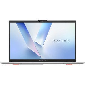 Laptop ASUS 15.6 Vivobook Go 15 E1504TA, FHD, Procesor Intel® N150 (6M Cache, up to 3.60 GHz), 8GB LPDDR5, 256GB UFS, Intel Graphics, No OS, Cool Silver
