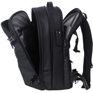 Lemontti Rucsac Smart Premium 30-60L pentru cabina avion cu pompa vid Black