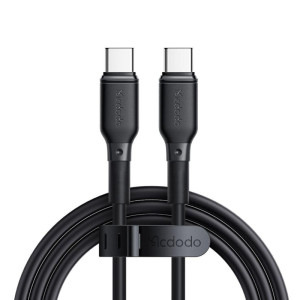 Mcdodo Mini Pro Fast Charger, 1x USB, 2x USB-C, 67W, Black + Cablu USB-C la USB-C, 2m, Black