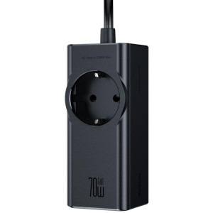 Mcdodo Super Cube Fast Charger, 1x Schuko, 2x USB-C, 1x USB, 70W, 1.5 m, Black