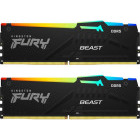 Memorie Kingston FURY Beast RGB 128GB DDR5 5600MHz CL36 Dual Channel Kit Black