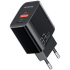Incarcator retea Mcdodo 1x USB, 1x USB-C, 33W, Black