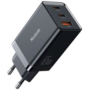 Mcdodo 1x USB, 2x USB-C, Fast Charge 65W, GaN5, Black
