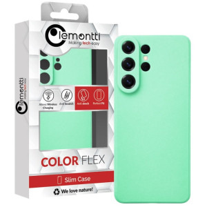 Lemontti Capac protectie spate Silicon Soft Slim Green Mint pentru Galaxy S26 Ultra