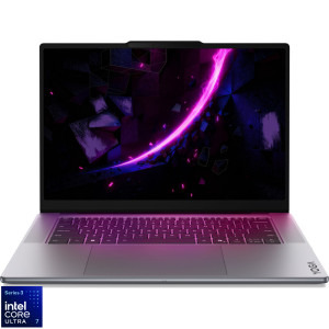 Laptop Lenovo 15.3 Yoga Pro 7 15IPH11, 2.5K OLED 165Hz Touch, Procesor Intel® Core™ Ultra 7 356H (18M Cache, up to 4.70 GHz), 32GB LPDDR5X, 1TB SSD, GeForce RTX 5050 8GB, Win 11 Home, Luna Grey