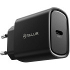 Incarcator retea Tellur 1x USB-C 20W PD, USB-C, negru, tehnologia PowerDelivery 3.0