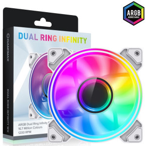 Gamemax Dual-Ring Infinity White 120mm