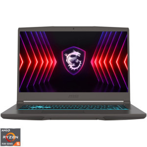 MSI Gaming 15.6'' Thin A15 B7VE, FHD 144Hz, Procesor AMD Ryzen™ 5 7535HS (16M Cache, up to 4.55 GHz), 16GB DDR5, 512GB SSD, GeForce RTX 4050 6GB, Free DOS, Cosmos Gray
