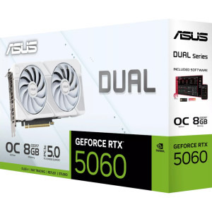 ASUS GeForce RTX 5060 DUAL OC White 8GB GDDR7 128-bit DLSS 4.0