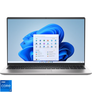 Laptop DELL 15.6 Pro 15 Essential PV15250, FHD 120Hz, Procesor Intel® Core™ i7-1355U (12M Cache, up to 5.00 GHz), 16GB DDR5, 512GB SSD, Intel Integrated Graphics, Win 11 Pro, Platinum Silver, 3Yr ProSupport