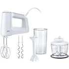Braun Mixer de mana MultiMix 3 HM3135WH, 500W, 0.5L, Alb