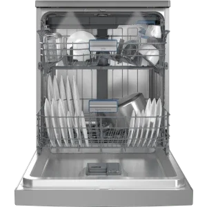 Beko BDFN36540XP, 15 seturi, 6 programe, Clasa C, ProSmart Inverter, PowerIntense, SelfDry, AquaFlex, 60 cm, Inox
