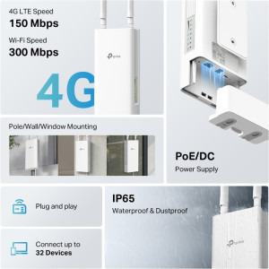 TP-LINK MR100 Outdoor Dual-Band 4G LTE