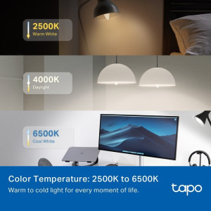 TP-LINK Bec inteligent LED Smart Wi-Fi Tapo L430C, E14, 4.8W, 470 lm, RGBW