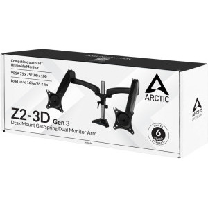 Arctic Z2-3D (Gen 3) Dual monitor, piston gaz