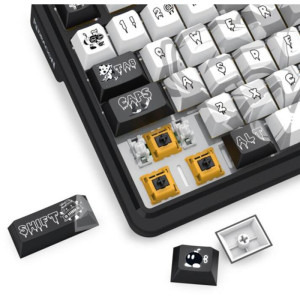 Redragon Artemis Pro Anime RGB Black-White Yellow Switch Mecanica