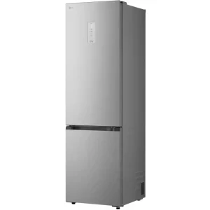 LG GBBSJ21EPY, 375 L, Clasa E, No Frost, LinearCooling, DoorCooling+, AI Fresh, ThinQ, Control electronic, 203 cm, Argintiu