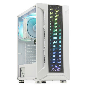 Gaming ZMEU Max Alb Advanced Edition, AMD Ryzen 5 PRO 8600G, 32GB DDR5, 1TB SSD, Radeon 760M with Ryzen AI, Iluminare RGB
