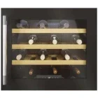 Frigider Hoover Vitrina vinuri incorporabila HWCB 45/1, 24 sticle, Clasa F, hOn, Control electronic, 45 cm, Negru