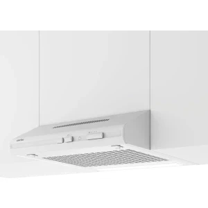 Arctic traditionala AH62, Putere de absorbtie 380 m3/h, 3 trepte de viteza, Iluminare LED, 60 cm, Clasa D, Alb