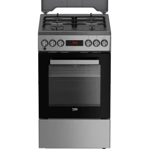 Beko FSM52331TXDSN, Mixt, 4 arzatoare, Sistem de siguranta, Aprindere integrata, SteamShine, 3D Cooking, Grill, Clasa A, 50 cm, Inox