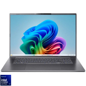 Acer 18'' Aspire 18 AI A18-I71M, WUXGA IPS 120Hz, Procesor Intel® Core™ Ultra 9 386H (18M Cache, up to 4.90 GHz), 16GB LPDDR5X, 512GB SSD, Intel Graphics, Win 11 Home, Steel Gray