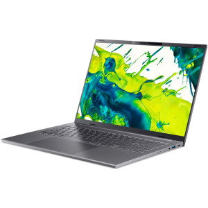 Acer 16'' Aspire 16 AI A16-I71M, WUXGA IPS 120Hz, Procesor Intel® Core™ Ultra 7 355 (12M Cache, up to 4.70 GHz), 16GB LPDDR5X, 512GB SSD, Intel Graphics, Win 11 Home, Steel Gray