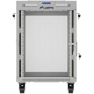 Lanberg FF01-6615-23SL 15U, Stand alone, 600 x 600, Mesh door, LCD, Gri