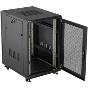 Lanberg FF01-6818-23B 18U, Stand alone, 600 x 800, Mesh door, Negru