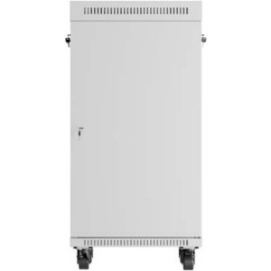 Lanberg FF01-6622-12SL 22U, Stand alone, 600 x 600, Glass door, Panouri laterale detasabile, Gri