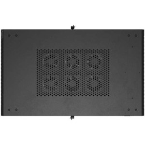 Lanberg FF01-6027-12B 27U, Stand alone, 600 x 1000, Glass door, Panouri laterale detasabile, Negru