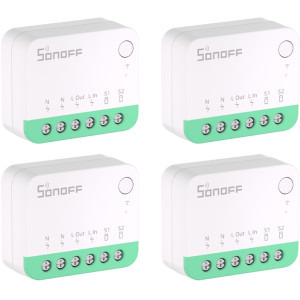 Sonoff Comutator Smart MINIR4M, Wi-Fi, Control vocal, Matter, 4 buc