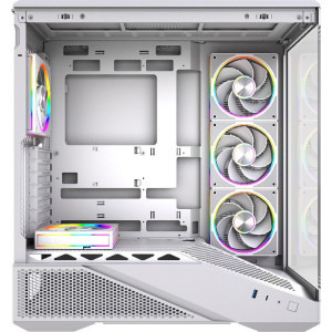 Gaming BALAUR Alb Powered by GIGABYTE, AMD Ryzen 5 9600X 3.9GHz, 32GB DDR5, 1TB SSD, RX 9060 XT 16GB GDDR6, Iluminare RGB