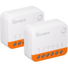 Sonoff Comutator Smart MINIR4, Wi-Fi, Control vocal, 2 buc