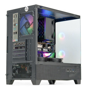 Gaming BALAUR Powered by ASUS Special Edition, Intel i5-14400F 2.5GHz, 32GB DDR5, 1TB SSD, RTX 5060 Ti 8GB GDDR7, Iluminare RGB