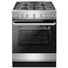 Aragaz Hansa FCMX6810092, Mixt, 4 arzatoare, Aprindere electrica, Sistem de siguranta, Grill, Clasa A, 60 cm, Inox