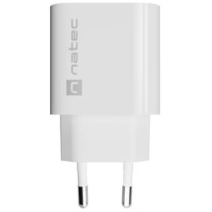 Natec Ribera, 1x USB-A, 18 W, White