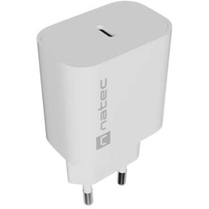 Natec Ribera, 1x USB-C, 20 W, White