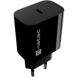 Natec Ribera, 1x USB-C, 20 W, Black
