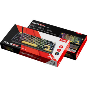 Marvo KG985W Titan 75 TKL RGB Black Mecanica