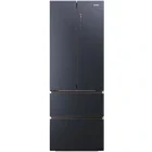 Combina frigorifica Haier HFW7720ENMB, 477 L, Clasa E, No Frost, Humidity Zone, hOn, Control electronic, 200 cm, Negru