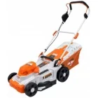 Ruris Masina de tuns iarba pe acumulator RXI3744e, 2x 20 V, latime taiere 37 cm, inaltime taiere 25-75 mm, motor fara perii, sac colector 35 L, functie mulcire, fara acumulator inclus