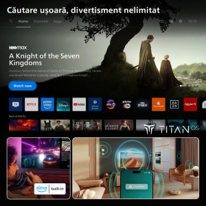 Philips Smart TV The One 50PQS9011/12 Seria PQS9011/12 126cm 4K UHD HDR Ambilight pe 3 laturi