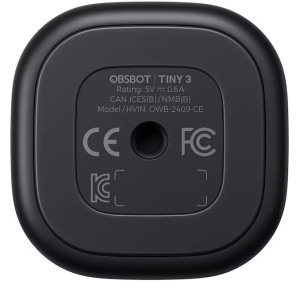 OBSBOT Tiny 3 Black cu telecomanda