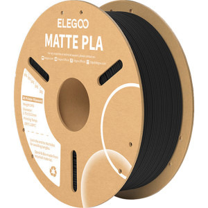 ELEGOO Filament PLA Matte, Black, 1 kg