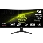 Monitor LED MSI Gaming MAG 346CQ Curbat 34 inch UWQHD VA 1 ms 180 Hz HDR FreeSync Premium