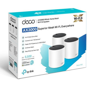 TP-LINK Gigabit DECO X55 Dual-Band WiFi 6 3 buc